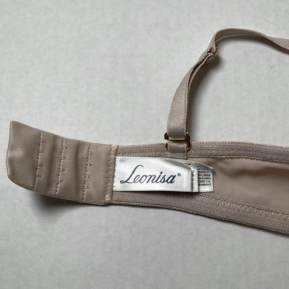 LEONISA Bra 32B Underwire T-shirt Lightweight Beige #71261 - Picture 5 of 10
